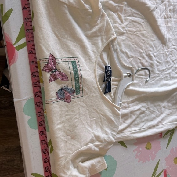 Vintage Bizzit Modest butterfly dress with tie back large - Picture 8 of 8